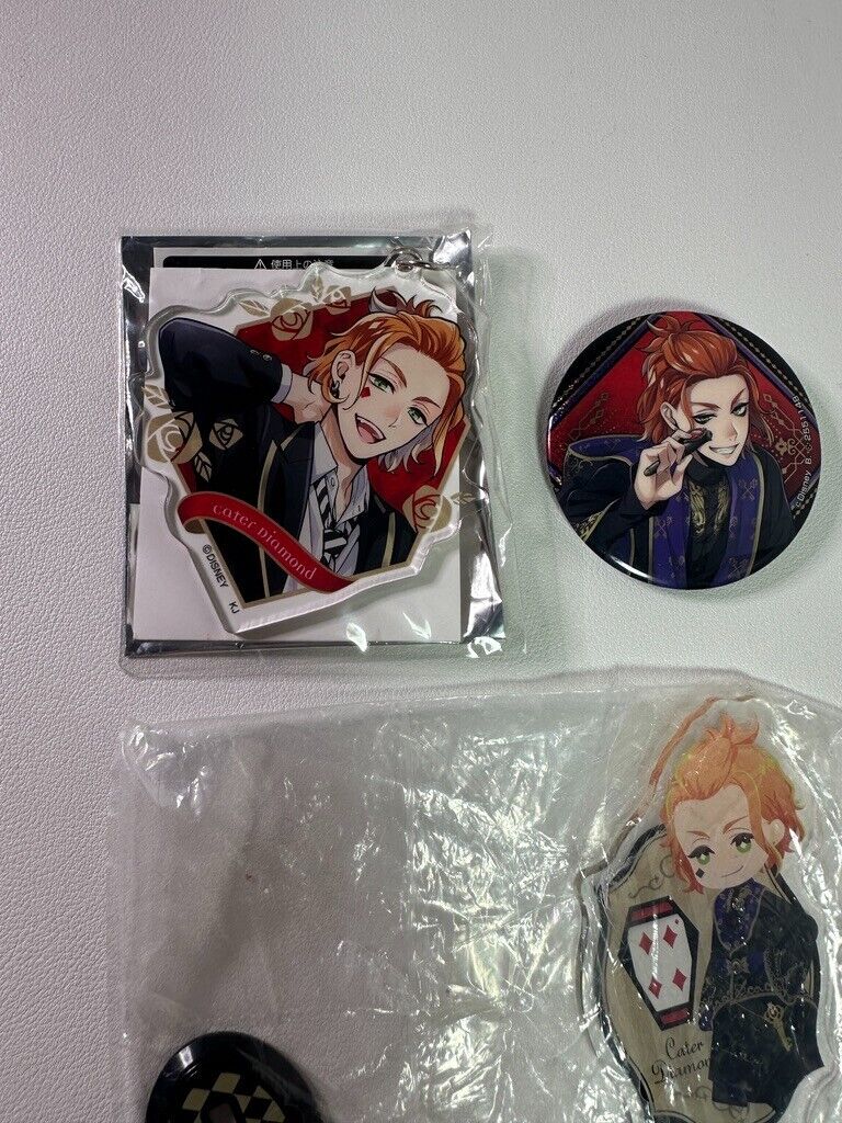 Twisted Wonderland Heartslabyul Cater Diamond Acrylic Can Badge Charm Set