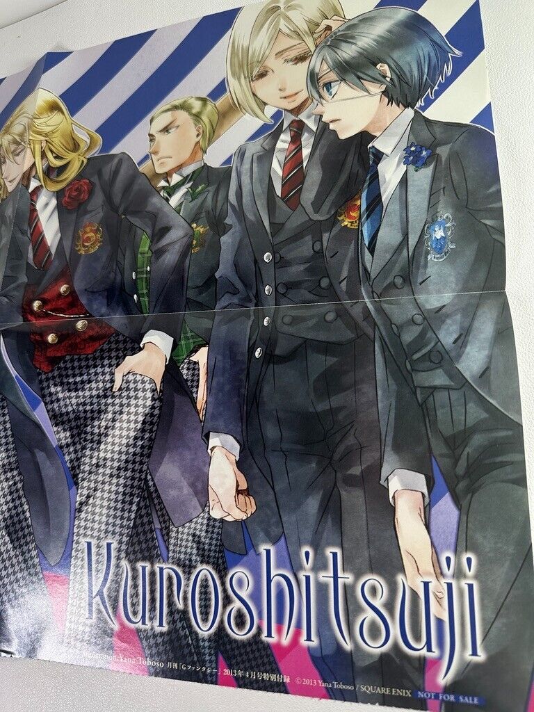 Black Butler Kuroshitsuji Boarding School Poster Yana Taboso Gregory Lawrence