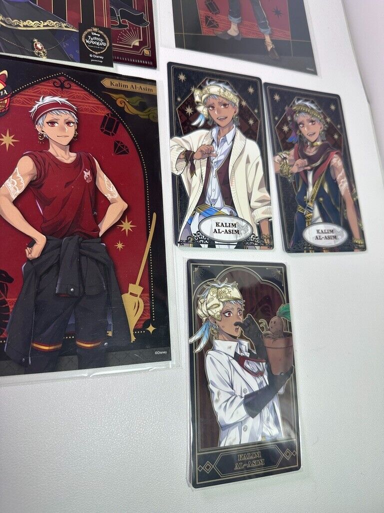 Twisted Wonderland Scarabia Postcard Arcana Card Sticker Set Kalim AlAsim