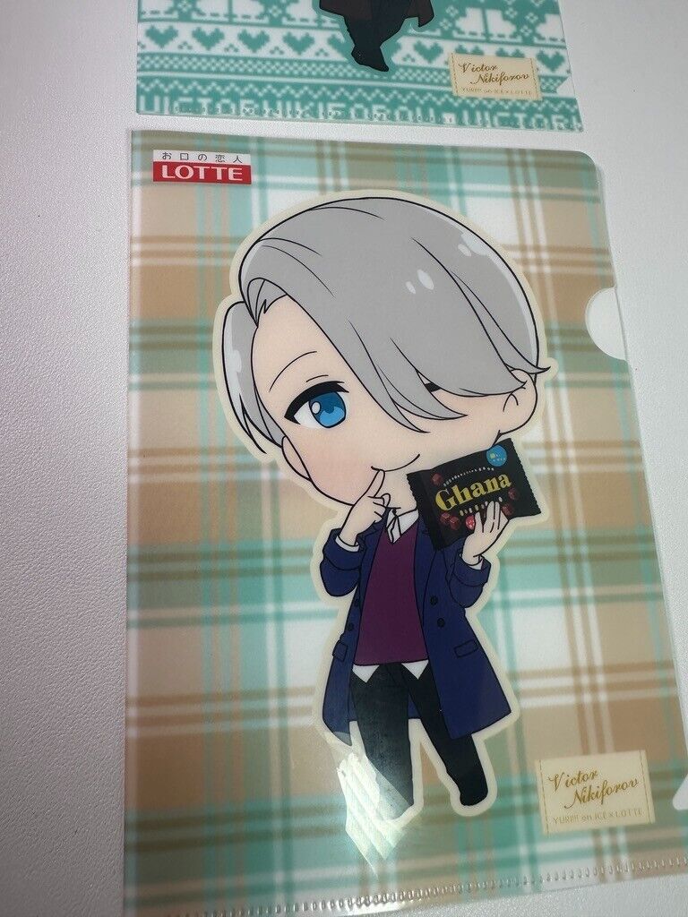 Yuri!!! Yuri On Ice Mini Clear File Set Lotte Victor Nikiforov