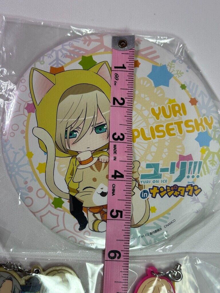 Yuri on ICE Yuri Plisetsky Extra Large Can Badge Rubber Charm Set