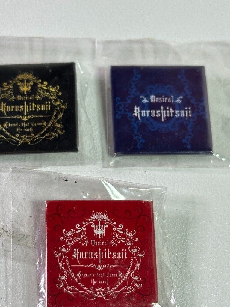 Black Butler Kuroshitsuji Mini Can Badge Book of Musical Set of 3