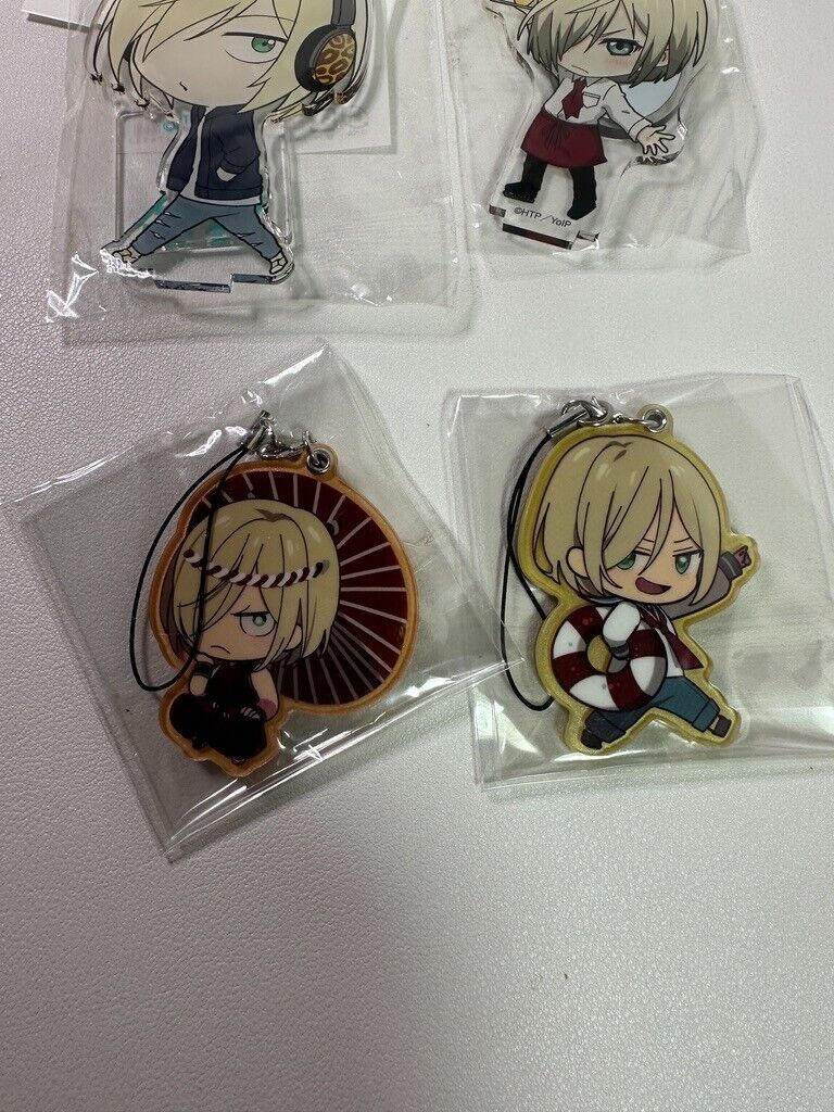 Yuri on Ice!!! Yuri Plisetsky Acrylic Stand Clip Charm Set Cafe Nautical Yaoi