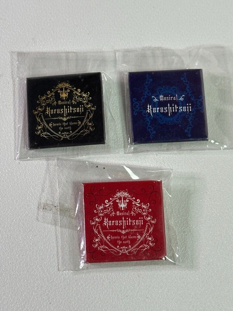 Black Butler Kuroshitsuji Mini Can Badge Book of Musical Set of 3