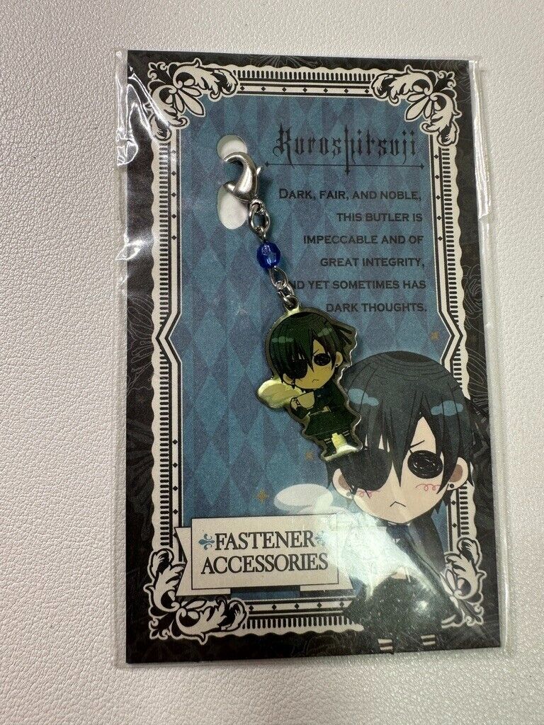 Black Butler Kuroshitsuji Ciel Phantomhive Movic Fastener Charm Accessory