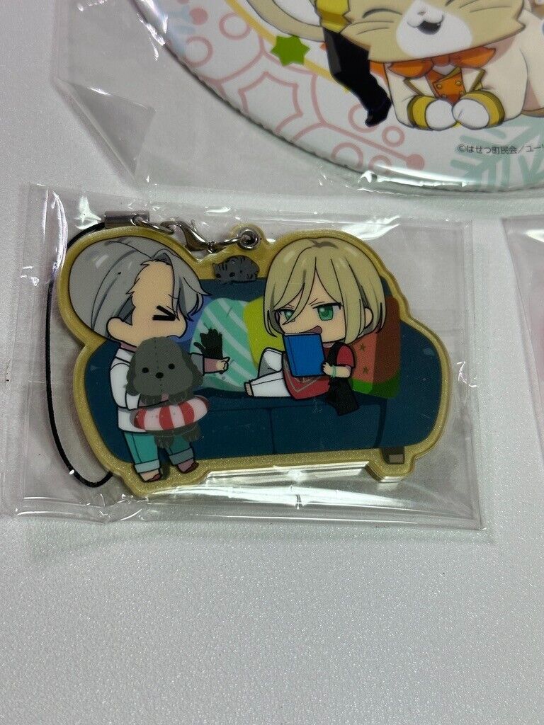 Yuri on ICE Yuri Plisetsky Extra Large Can Badge Rubber Charm Set