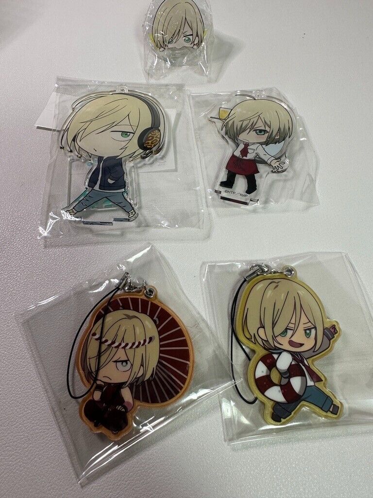 Yuri on Ice!!! Yuri Plisetsky Acrylic Stand Clip Charm Set Cafe Nautical Yaoi