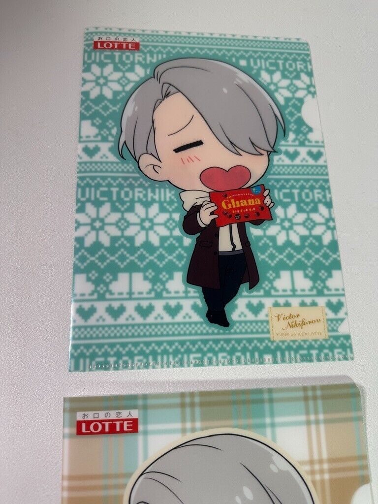 Yuri!!! Yuri On Ice Mini Clear File Set Lotte Victor Nikiforov