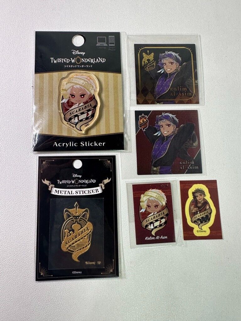 Twisted Wonderland Sticker Set Scarabia Kalim AlAsim