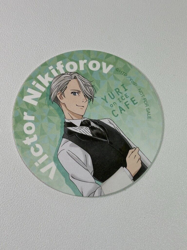 Yuri!!! On Ice Pop Up Cafe Coaster Victor Nikiforov  Smile