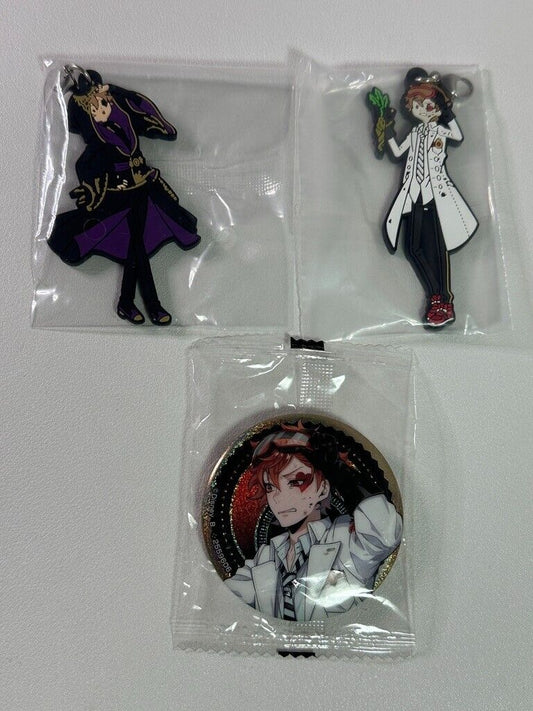 Twisted Wonderland Heartslabyul Ace Trappola Can Badge Rubber Charm Set