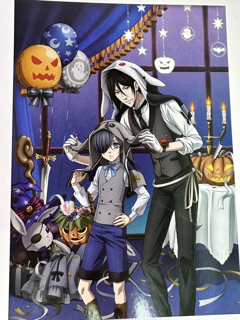 Black Butler Book Of Circus Art Poster Ichiban Kuji Prize Ciel Sebastian