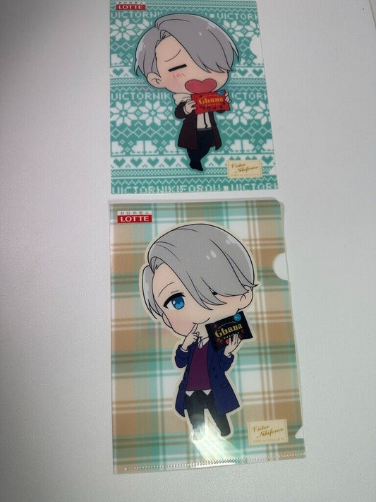 Yuri!!! Yuri On Ice Mini Clear File Set Lotte Victor Nikiforov