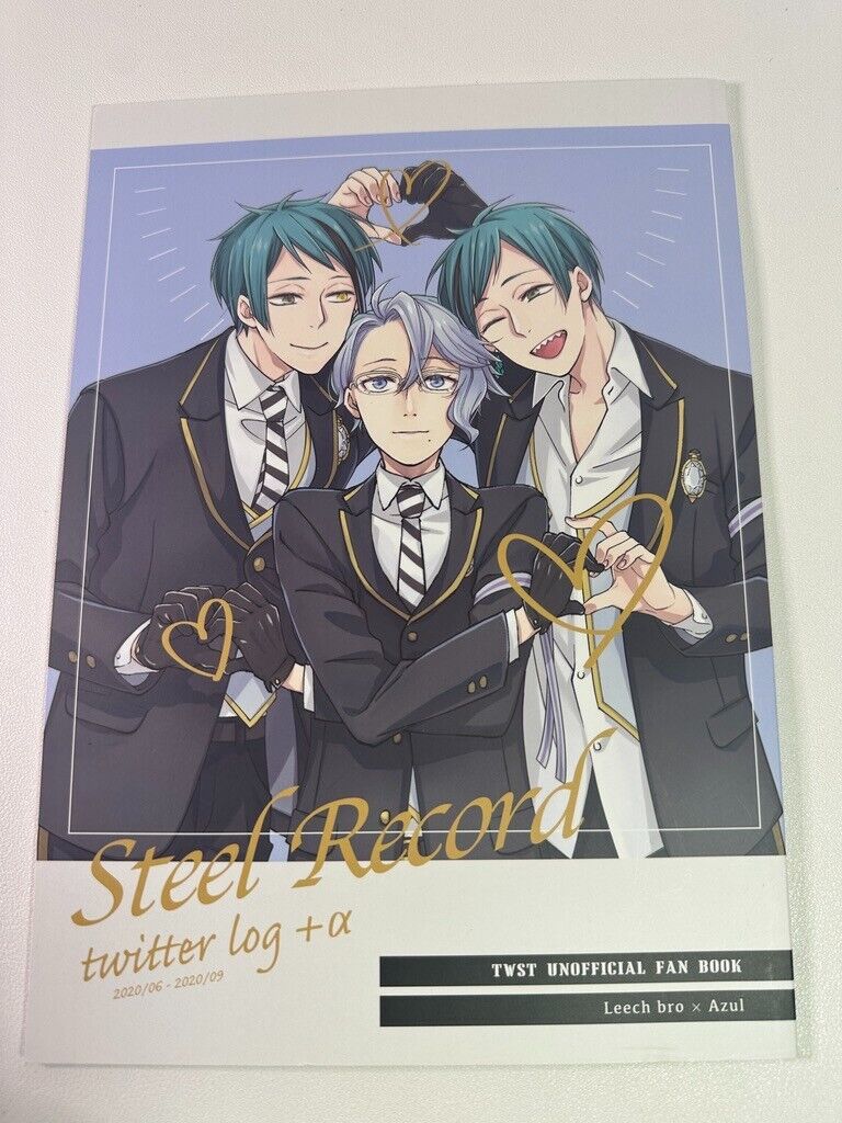 Twisted Wonderland Japanese Doujinshi Yaoi Steel Record Jade Azul Floyd Leech