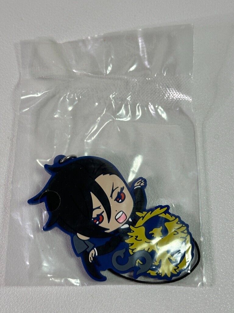 Black Butler Kuroshitsuji Rubber Charm Sebastian Michaelis Fighting