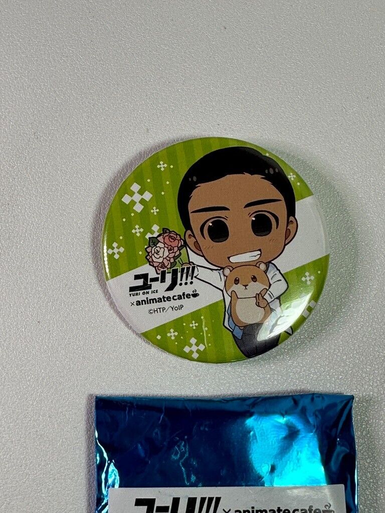 Yuri On Ice Animate Cafe Can Badge Phichit Chulanont