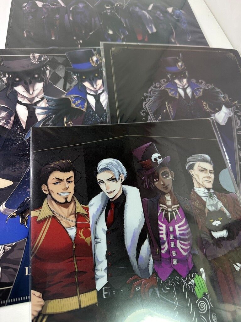 Twisted Wonderland Night Raven College Clear File Set Dire Divus Sam Mozus